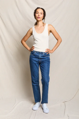 Light Gray Blondie Ribbed Tank Tank