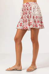 Lavender Camari Skirt in Rosebud Mini Skirt