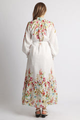 Lavender Capri Garden Linen Maxi Dress Maxi Dress