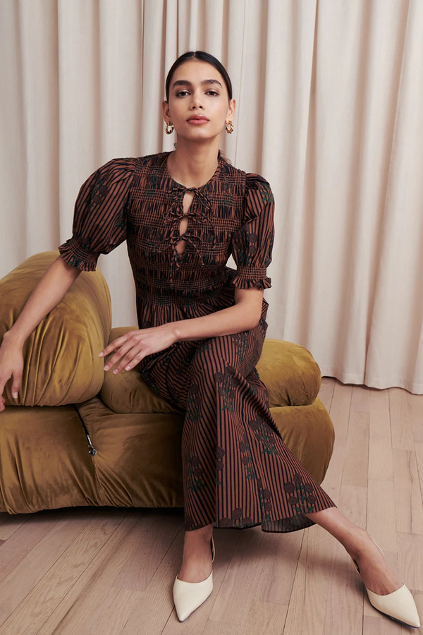 Tan Maribel Dress Maxi Dress