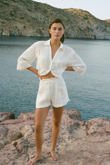 Rosy Brown Emory Airy Gauze Short Shorts