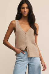 Light Gray Marge Sweater Vest Top