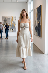 Gray The Riviera Trim Midi Dress Midi Dress