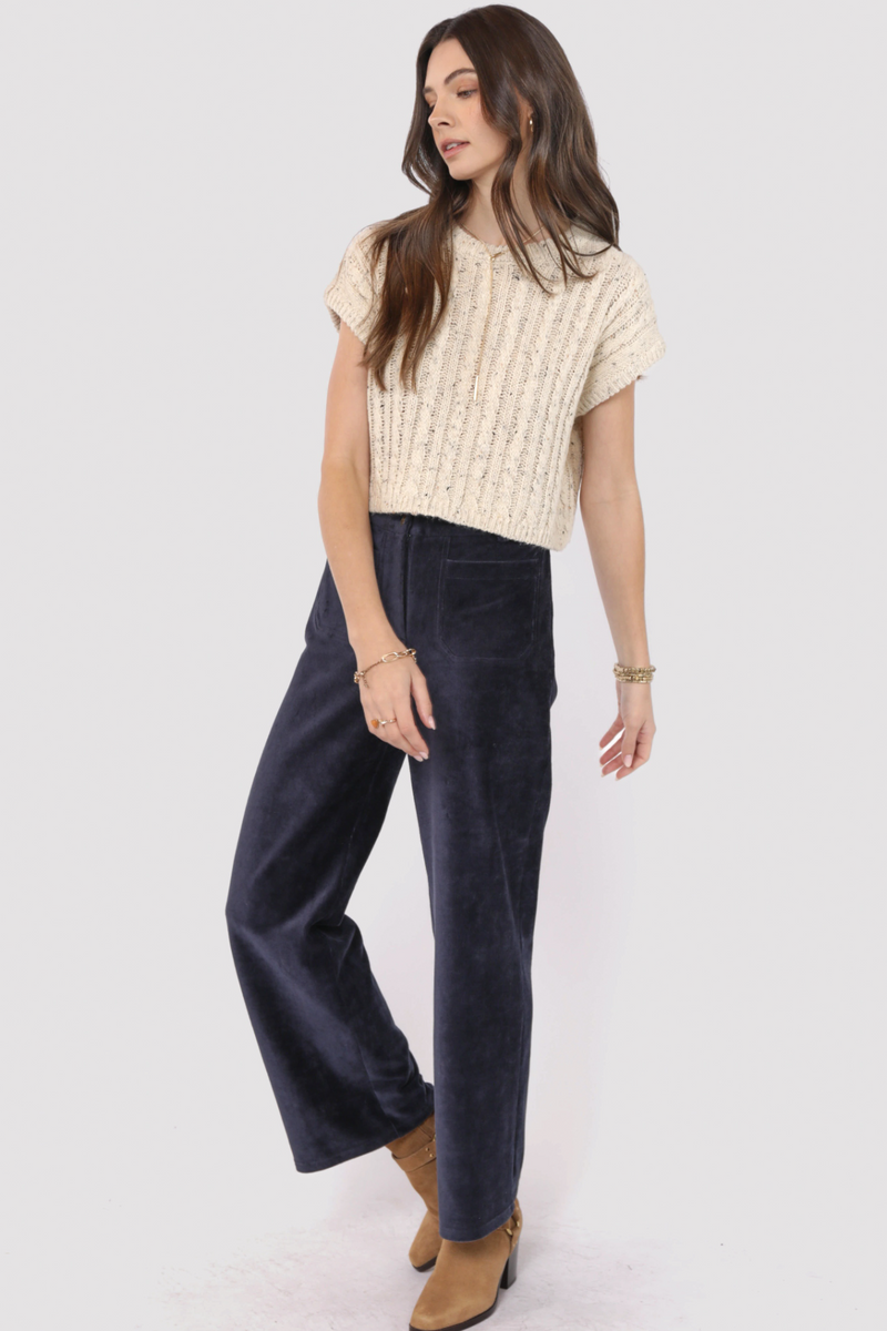 Light Gray Effortless Cable Knit Sweater Tank Tank