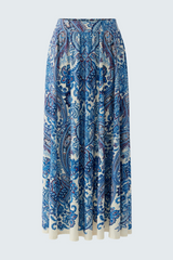Lavender Paisley Print Maxi Skirt Maxi Skirt