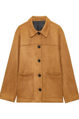 Chocolate Booker Suede Notch Jacket Jacket