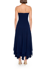 Midnight Blue Monterey Dress Midi Dress