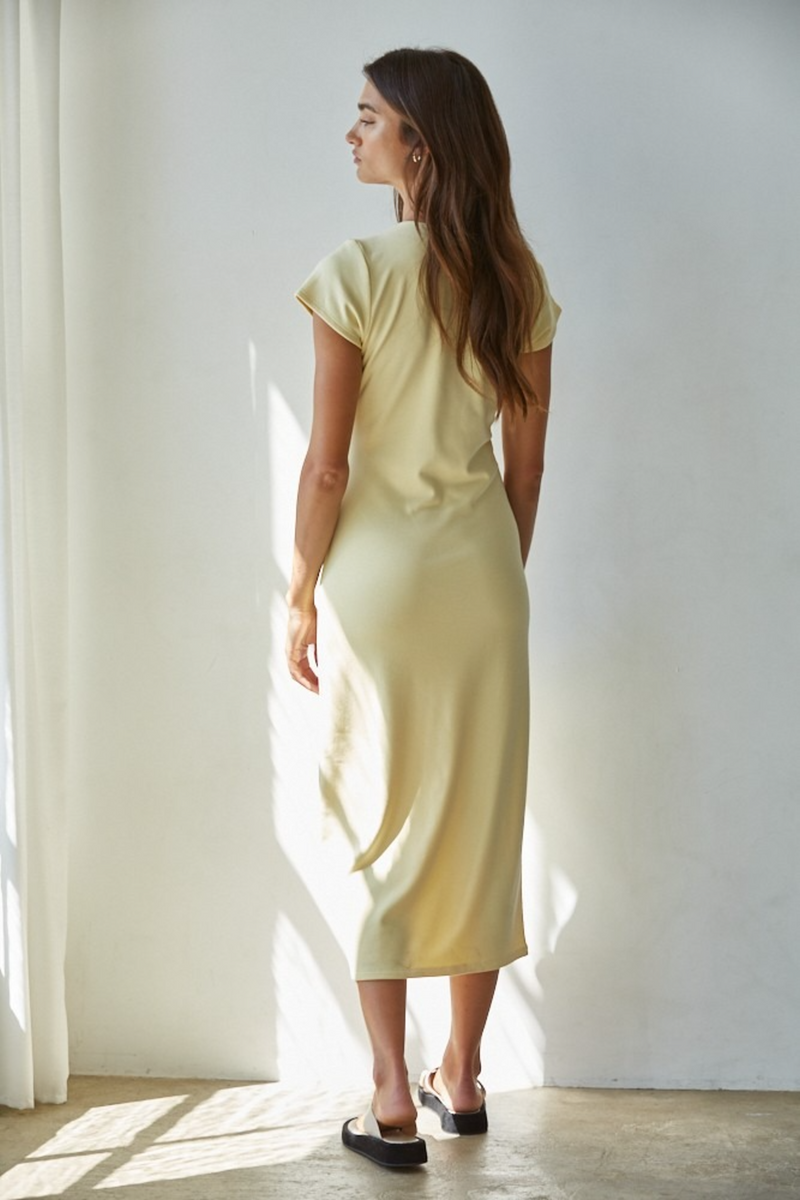 Gray Miley Bodycon Midi Dress Midi Dress