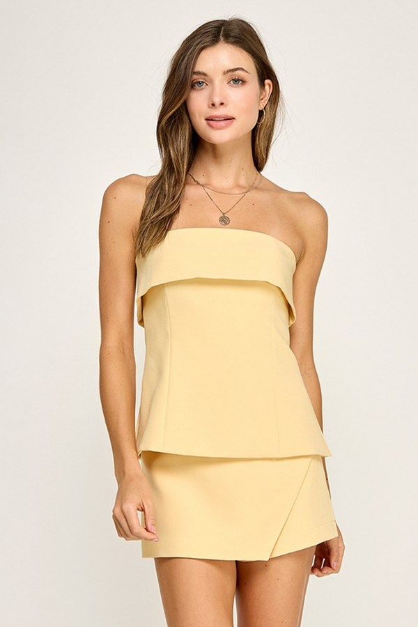Bisque Trinity Tube Top Top
