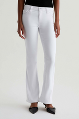 Light Gray Angel Low-Rise Boot | Gallery White Jeans