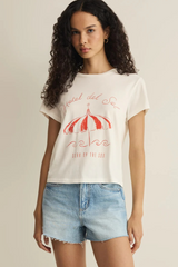 Light Gray Del Sol Tourist Tee Graphic Tee