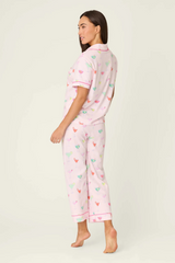 Antique White Whimsy Sip Happens Cropped PJ Set PJ Set