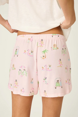 Antique White Pupcation Palms Sunnies & Sunshine PJ Shorts PJ Shorts