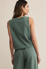 Gray Sloane V-Neck Top Top