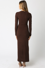Dark Slate Gray Kerri Knit Maxi Dress Maxi Dress