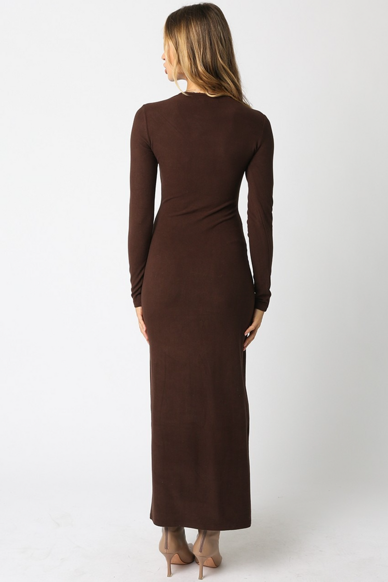 Dark Slate Gray Kerri Knit Maxi Dress Maxi Dress