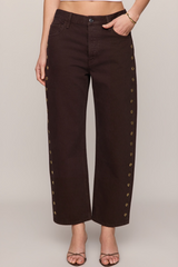 Black The Off Duty Bowed Ankle Jeans
