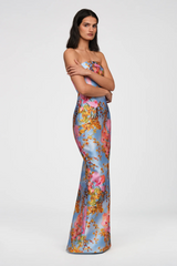 Lavender Cleo | Strapless Column Gown Formal Dress