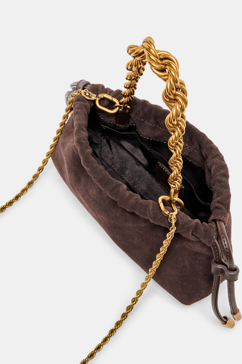 White Smoke Cleo Drawstring Bag Purse