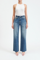 White Smoke Far Out High Rise Wide Leg | Stunner Jeans