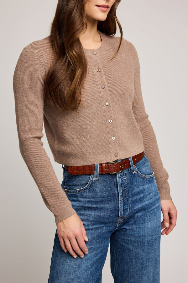 Gray Mirabelle Knit Top Top