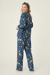 Light Gray Wild At Heart 3-Piece Flannel PJ Set Pajamas