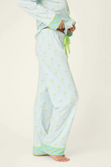 Lavender Salty Cadillac Open Leg PJ Pants Pajama Pants