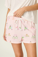 Antique White Pupcation Palms Sunnies & Sunshine PJ Shorts PJ Shorts