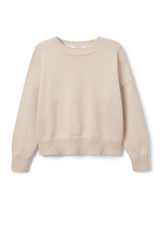 Light Gray Janet Cotton Crewneck Sweater Sweater