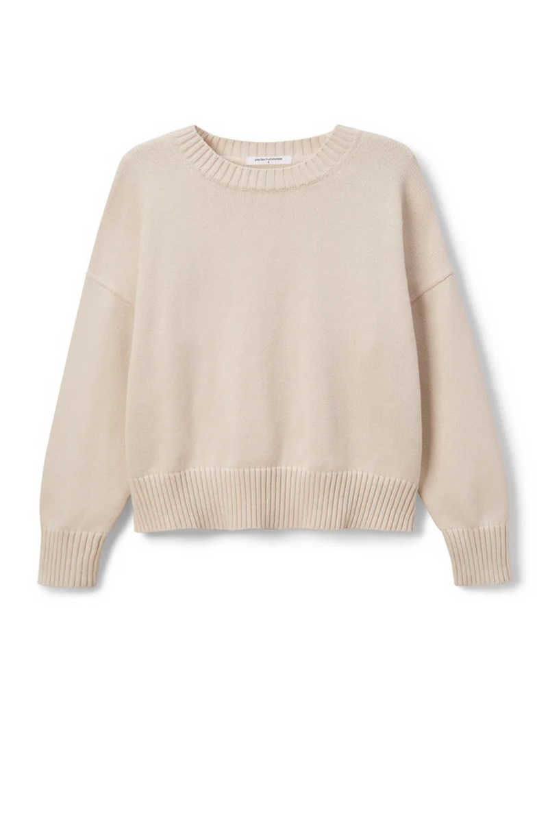 Light Gray Janet Cotton Crewneck Sweater Sweater