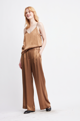 White Smoke Caroline Satin Pants Pant