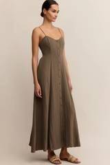 Gray Angel Eyes Midi Dress Midi Dress