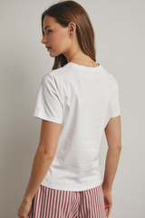 Gray Catch Of The Day Embroidered Tee Tee