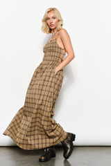 Beige Shirley Open Back Maxi Dress Maxi Dress