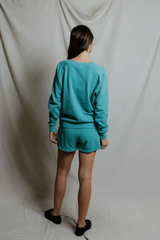 Dark Gray Layla French Terry Sweat Short Short