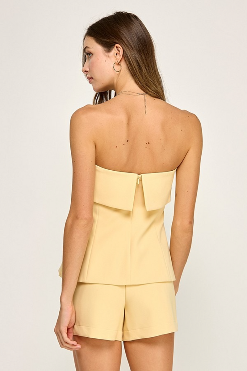 Bisque Trinity Tube Top Top