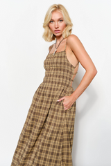 Beige Shirley Open Back Maxi Dress Maxi Dress