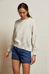 Gray Janet Cotton Crewneck Sweater Sweater