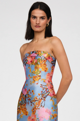 Lavender Cleo | Strapless Column Gown Formal Dress