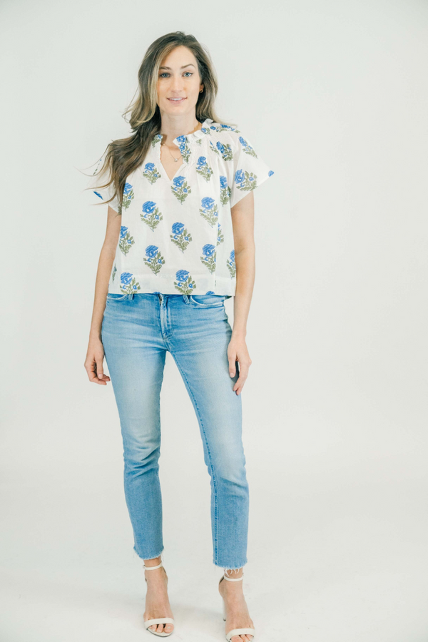 Light Gray Paige Blouse | Juniper Blouse