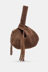 White Smoke Zury Mini Wristlet Handbags