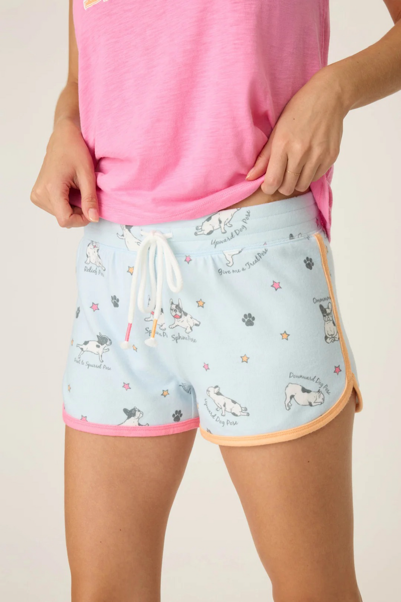 Light Gray Paws & Breathe Dog Print Shorts Regular price Pajama Shorts