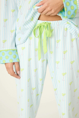 Lavender Salty Cadillac Open Leg PJ Pants Pajama Pants