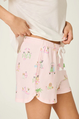 Antique White Pupcation Palms Sunnies & Sunshine PJ Shorts PJ Shorts