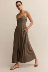 Gray Angel Eyes Midi Dress Midi Dress