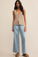 Light Gray Marge Sweater Vest Top