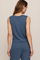 Light Gray Sloane Slinky Jersey Tank Tank