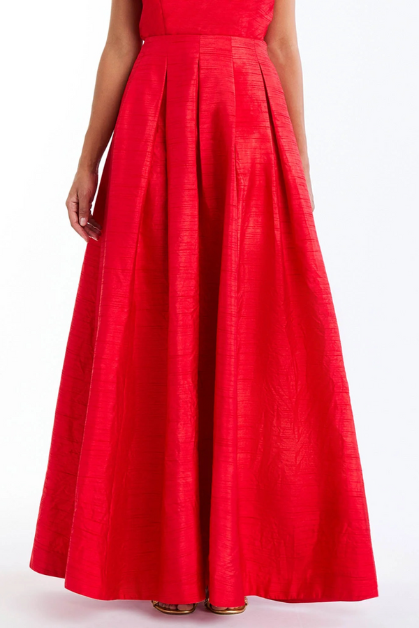 Firebrick Daphne Ball Skirt Maxi Skirt