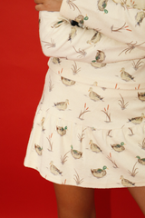 Firebrick Playful Pondlings Duck Mini Skirt Mini Skirt