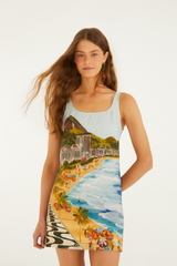 Lavender Copacabana Beach Multicolor Mini Dress Mini Dress